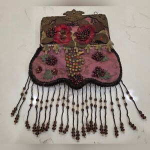 Wayne Kleski Victorian Vintage Beaded Sequin Purse